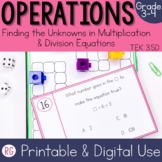 Determining Missing Factors in Multiplication Equations an