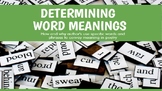 Determining Word Meanings in Poetry RL8.4 and 8.5