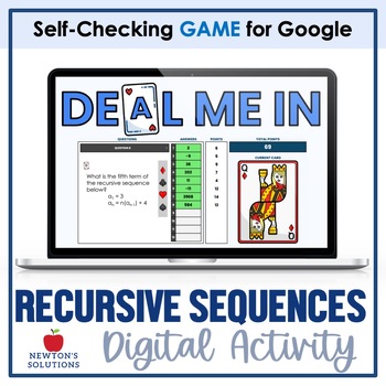 Preview of Determining a Term in a Recursive Sequence Given a Formula Digital Activity