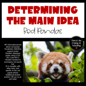 Preview of Determining the Main Idea in Nonfiction Printable Lessons
