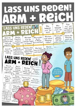 Preview of Deutsch: Armut und Reichtum Spiel German speaking game about rich + poor