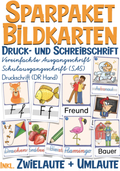 Preview of Deutsch Bildkarten Buchstaben XXL Bundle German primary school