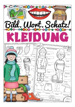 Preview of Deutsch / Englisch Bildwörterbuch / Dictionary: Kleidung (clothes)