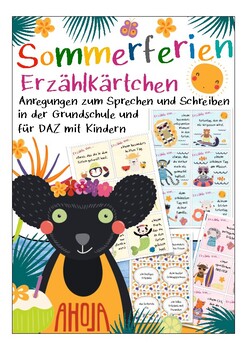 Preview of Deutsch Ferien - Sommerferien Sprechen, German holiday speaking activity