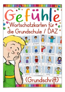 Preview of Deutsch: Gefühle - Mini Bildkarten (picture cards) feelings / emotions (German)