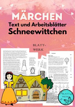 Preview of Deutsch/German: Fairy Tale/Märchen/Schneewittchen/printables
