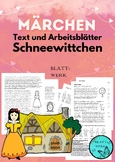 Deutsch/German: Fairy Tale/Märchen/Schneewittchen/printables