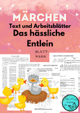 Deutsch/German: Fairy Tale: Ugly Duckling /text, printables