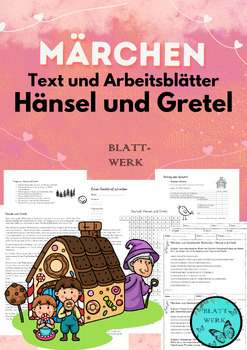 Preview of Deutsch/German: Hänsel und Gretel, fairy tale /Printables, text