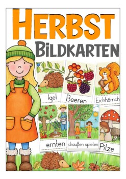 Preview of Deutsch / German Herbst (fall) Bildkarten (flash cards) vocabulary DAZ