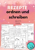 Deutsch/German: Printables Recipes/ right order/writing