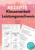 Deutsch /German: Test: Recipes/Writing a text/Essay