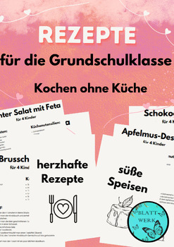 Preview of Deutsch/ German: recipes /cooking in class/ printables