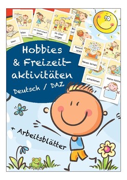 Preview of Deutsch: HOBBIES & Freizeit  - Bildkarten / Flash Cards / DAZ / DAF / German