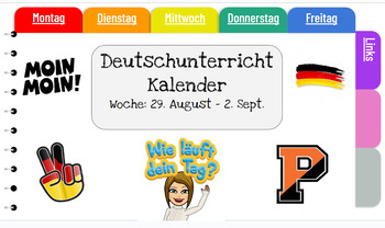 Preview of Deutsch Kalender Template (Google Slides)