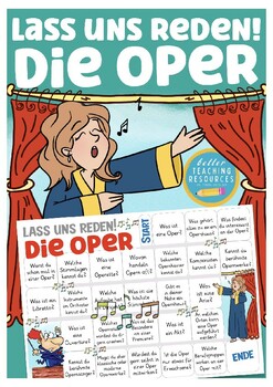Preview of Deutsch Lass uns reden! Spiel German speaking game - Oper / Musik