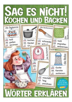 Preview of Deutsch "Sag es nicht!" Spiel (German game) Kochen und Backen (cooking,baking)