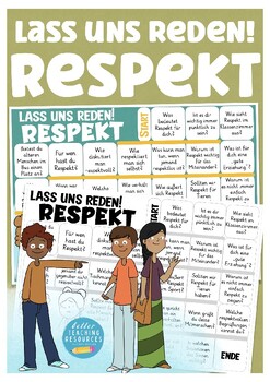 Preview of Deutsch Spiel: RESPEKT German speaking game about RESPECT