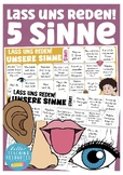 Deutsch Spiel: die SINNE German speaking game about our SENSES