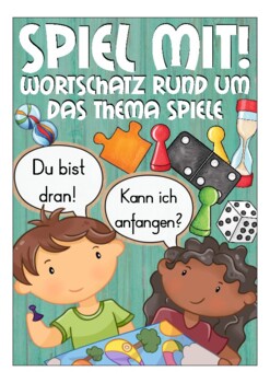 Preview of Deutsch: Spiele Bildkarten DAF, German flash cards, Wortschatz, Vocabulary