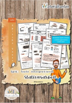 Preview of Deutsch: Textinterpretation - Stationenarbeit