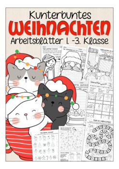 Preview of Deutsch - Weihnachten Arbeitsblätter (Christmas worksheets for Teaching German)
