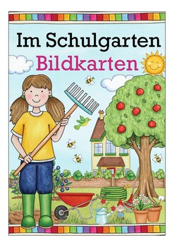 Preview of Deutsch: im Garten - Natur Bildkarten DAF, German flash cards, Wortschatz