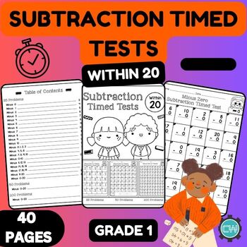 Preview of Develop Subtraction Fluency with Grade 1 Subtraction Timed Tests