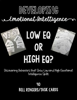 Preview of Developing Emotional Intelligence, Low EQ or High EQ? BUNDLE