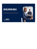 Developing Ideas: A Beginner's Guide for Entrepreneurs - I