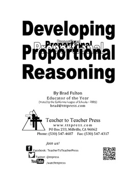 Preview of Developing Proportional Reasoning