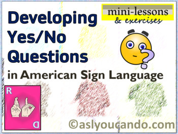 Yes or No Question Game - ASL Teaching Resources