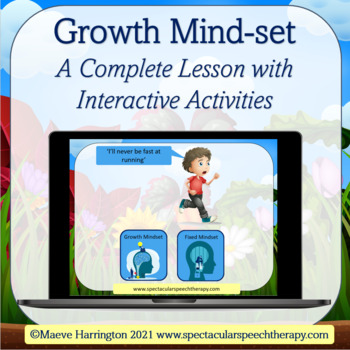 Preview of Developing a Growth Mindset: Complete Lesson with Interactive Activities