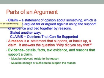 Preview of Developing a Literary Argument-A CCSS ELA Unit