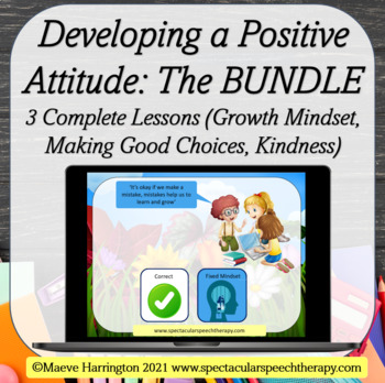 Preview of Developing a Positive Attitude BUNDLE: 3 Amazing Interactive Lessons!