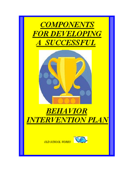 Preview of Behavior Intervention Plan Development