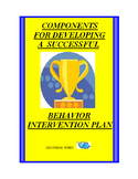 Behavior Intervention Plan Development