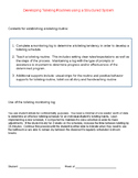 Developing a Toileting Routine using a Structured System