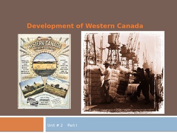 Preview of Development of Western Canada
