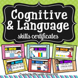 Developmental Certificates for Cognitive and Language Skills