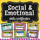 Social Emotional Learning Skills Certificates