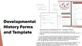 Developmental History and Background Forms (PDF & Google F