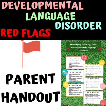 Preview of Developmental Language Disorder (Red Flags) Handout