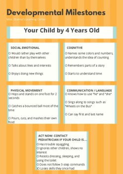 Developmental Milestones: 4 to 5 Year Olds 