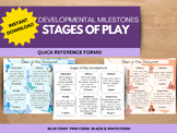 Developmental Milestones: Stages of Play Quick Reference Form