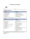 Developmental Prewriting Skills Checklist