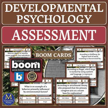 Preview of Developmental Psychology: Assessment Boom Cards