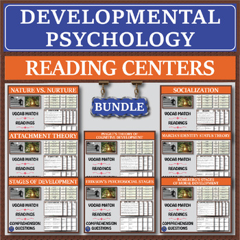 Preview of Developmental Psychology Series: Reading Centers Bundle