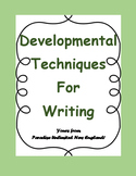 Writing Developmental Techniques Gr 9-12