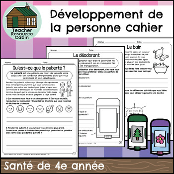 Preview of Développement de la personne et santé sexuelle (Grade 4 FRENCH Ontario Health)
